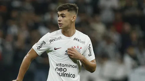 Moscardo durante confronto entre Corinthians e Athletico-PR no Brasileirão 2023.