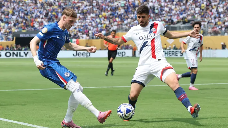 Beraldo, em Chelsea x PSG. Photo by Alex Grimm/Getty