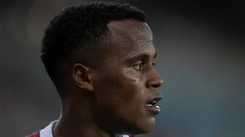 Jhon Arias jogador do Fluminense durante partida contra o Vitoria no estadio Maracana pelo campeonato Brasileiro A 2025.