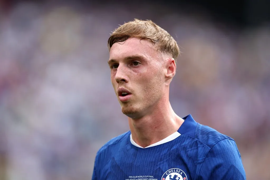 EAST RUTHERFORD, NEW JERSEY – JULY 13: Cole Palmer #10 of Chelsea FC looks on during the FIFA Club World Cup 2025 Final match between Chelsea FC and Paris Saint-Germain at MetLife Stadium on July 13, 2025 in East Rutherford, New Jersey. (Photo by Luke Hales/Getty Images)