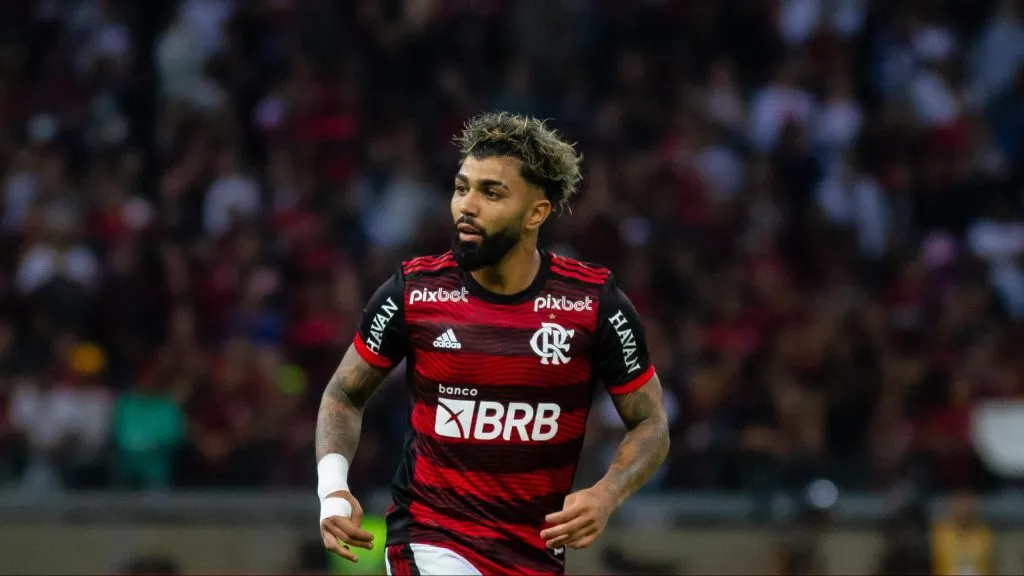 Gabigol quando atuava pelo Flamengo. Foto: Fernando Moreno/AGIF