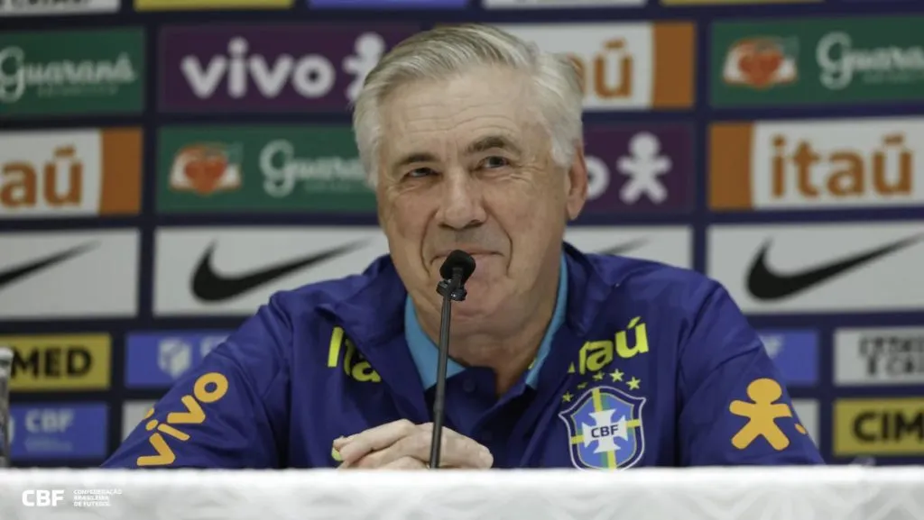 Carlo Ancelotti, técnico da Seleção Brasileira