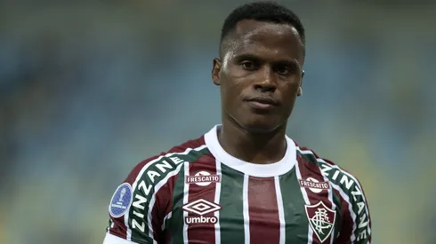 Jhon Arias jogador do Fluminense durante partida contra o Union Espanola no estadio Maracana pelo campeonato Copa Sul-americana 2025. Foto: Jorge Rodrigues/AGIF
