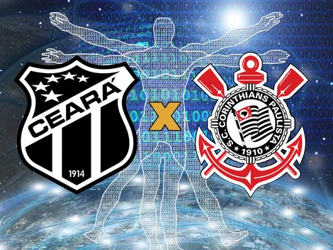 Ceará x Corinthians ganha previsão da inteligência artificial