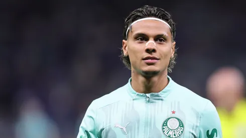 Richard Ríos, volante do Palmeiras. Foto: Francois Nel/Getty Images)