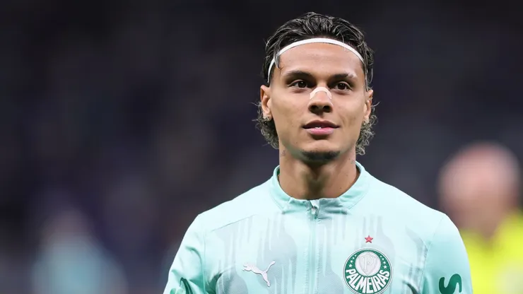 Richard Ríos, volante do Palmeiras. Foto: Francois Nel/Getty Images)