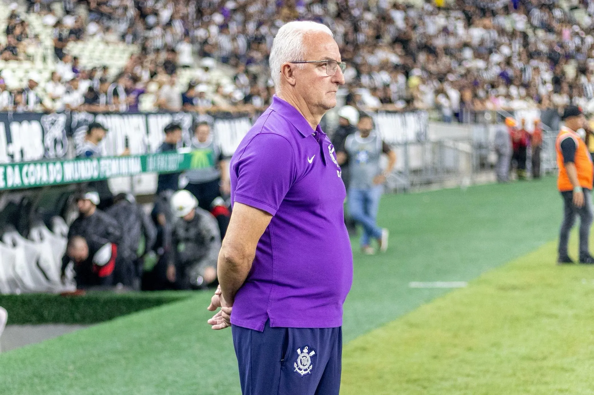 CE – FORTALEZA – 16/07/2025 – BRASILEIRO A 2025, CEARA X CORINTHIANS – [Dorival] tecnico do Corinthians durante partida contra o Ceara no estadio Arena Castelao pelo campeonato Brasileiro A 2025. Foto: Baggio Rodrigues/AGIF