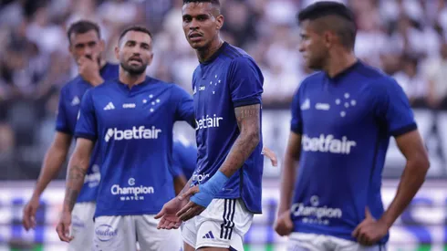SP – SAO PAULO – 16/04/2023 – BRASILEIRO A 2023, CORINTHIANS X CRUZEIRO – Richard jogador do Cruzeiro durante partida contra o Corinthians no estadio Arena Corinthians pelo campeonato BRASILEIRO A 2023. Foto: Ettore Chiereguini/AGIF