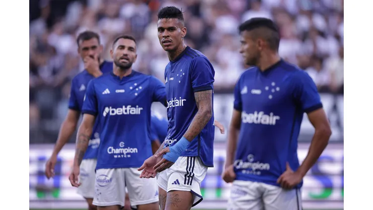 SP - SAO PAULO - 16/04/2023 - BRASILEIRO A 2023, CORINTHIANS X CRUZEIRO - Richard jogador do Cruzeiro durante partida contra o Corinthians no estadio Arena Corinthians pelo campeonato BRASILEIRO A 2023. Foto: Ettore Chiereguini/AGIF