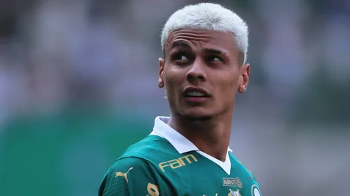 Richard Rios jogador do Palmeiras durante partida contra o Sao Paulo no estadio Arena Allianz Parque pelo campeonato Brasileiro A 2024.
