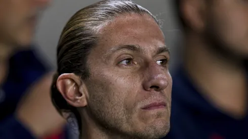 Filipe Luís comanda o Flamengo contra o Santos. Foto: Ricardo Moreira/Getty Images