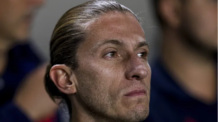 Filipe Luís comanda o Flamengo contra o Santos. Foto: Ricardo Moreira/Getty Images
