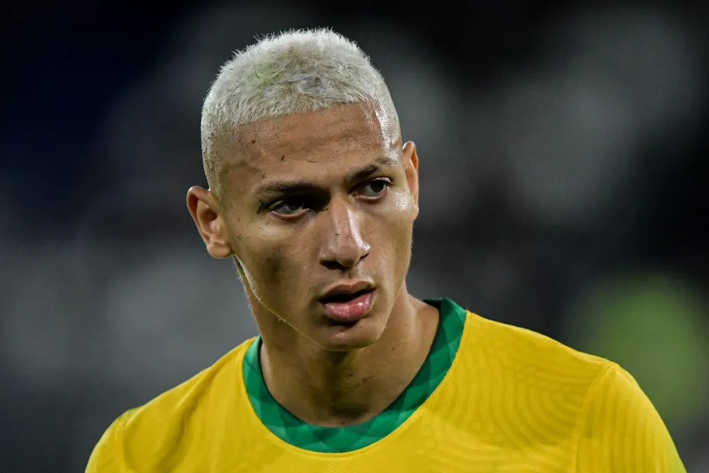 RJ – Rio de Janeiro – 05/07/2021 – COPA AMERICA 2021, BRASIL X PERU – Richarlison jogador do Brasil durante partida contra o Peru no estadio Engenhao pelo campeonato Copa America 2021. Foto: Thiago Ribeiro/AGIF