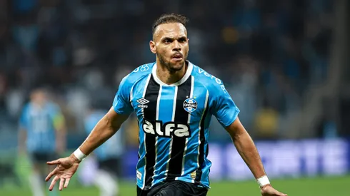 Braithwaite é o artilheiro do Grêmio na temporada. Foto: Maxi Franzoi/AGIF