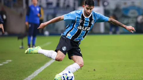 Villasanti, jogador do Grêmio. Maxi Franzoi/AGIF