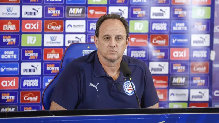 Rogério Ceni, técnico do Bahia, em entrevista após partida contra o Fortaleza (Imagem: Rafael Rodrigues/EC Bahia)