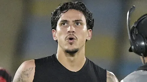 Pedro após marcar o gol da vitória do Fla-Flu. Foto: Alexandre Loureiro/AGIF