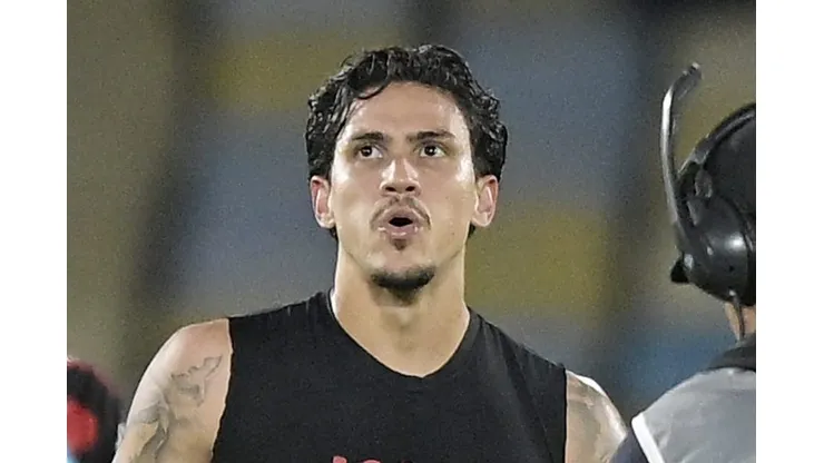 Pedro após marcar o gol da vitória do Fla-Flu. Foto: Alexandre Loureiro/AGIF