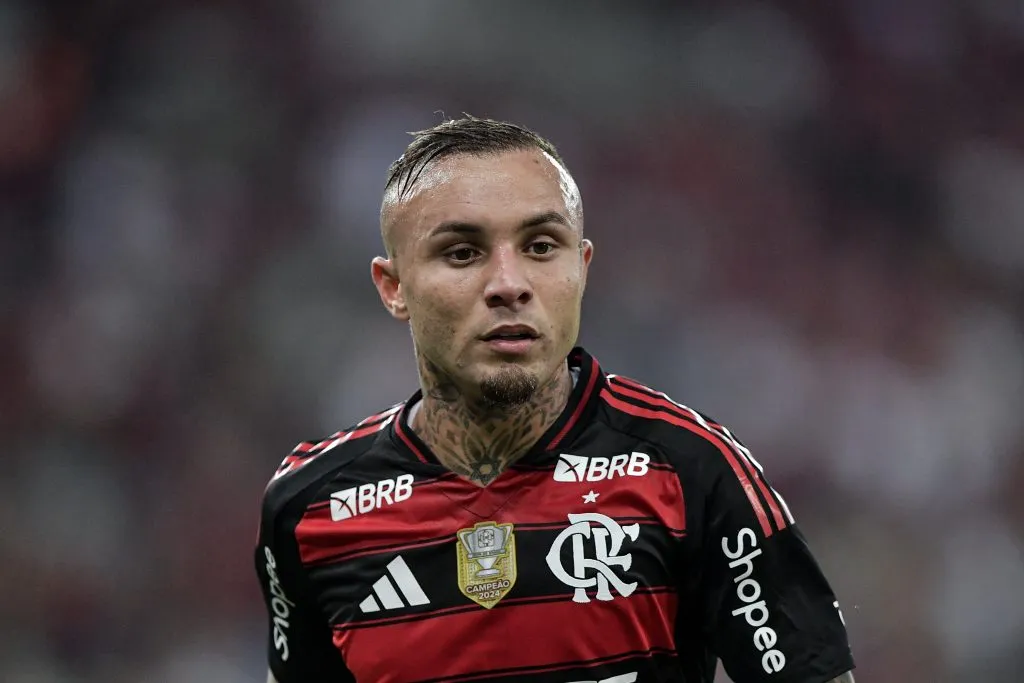 RJ – RIO DE JANEIRO – 21/05/2025 – COPA DO BRASIL 2025, FLAMENGO X BOTAFOGO-PB – Everton Cebolinha jogador do Flamengo durante partida contra o Botafogo-PB no estadio Maracana pelo campeonato Copa Do Brasil 2025. Foto: Thiago Ribeiro/AGIF