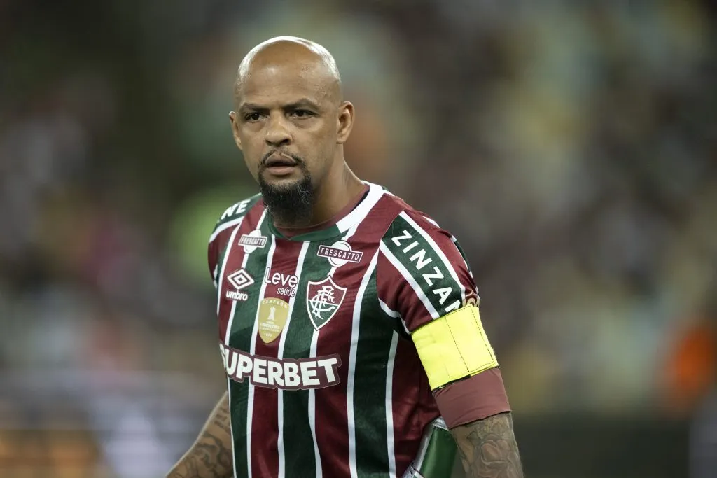 Felipe Melo durante partida contra o Sampaio Corrêa na Copa Do Brasil de 2024. Foto: Jorge Rodrigues/AGIF