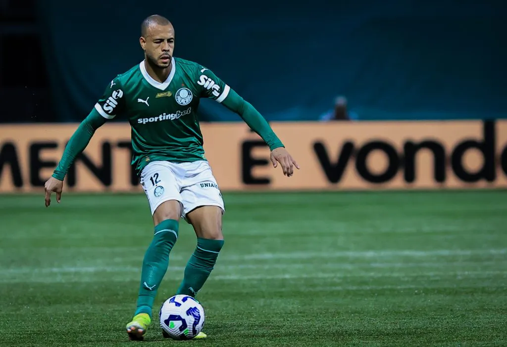 Mayke jogador do Palmeiras durante partida contra o Ceara  – Foto: Fabio Giannelli/AGIF