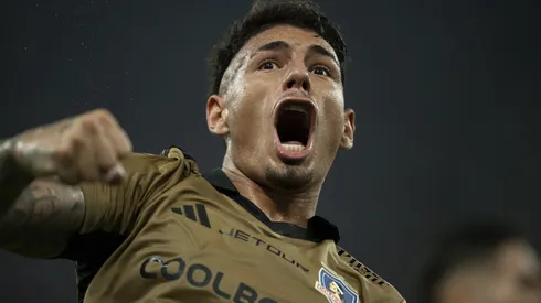 Saldivia jogador do Colo-Colo comemora gol anulado durante partida contra o Fluminense no estádio Maracanã pelo campeonato Copa Libertadores 2024. Foto: Jorge Rodrigues/AGIF