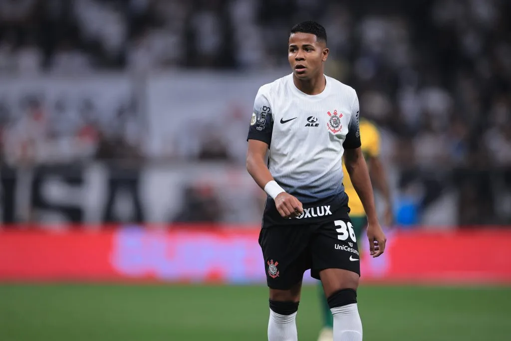 SP – SAO PAULO – 26/06/2024 – BRASILEIRO A 2024, CORINTHIANS X CUIABA – Wesley jogador do Corinthians durante partida contra o Cuiaba no estadio Arena Corinthians pelo campeonato Brasileiro A 2024. Foto: Ettore Chiereguini/AGIF