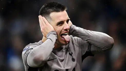 Lo Celso em partida pelo Tottenham. (Photo by Stu Forster/Getty Images)