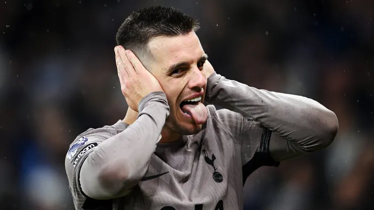 Lo Celso em partida pelo Tottenham. (Photo by Stu Forster/Getty Images)