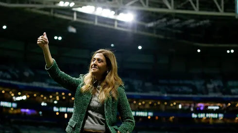 Leila Pereira, presidente do Palmeiras. Foto: Ricardo Moreira/Getty Images
