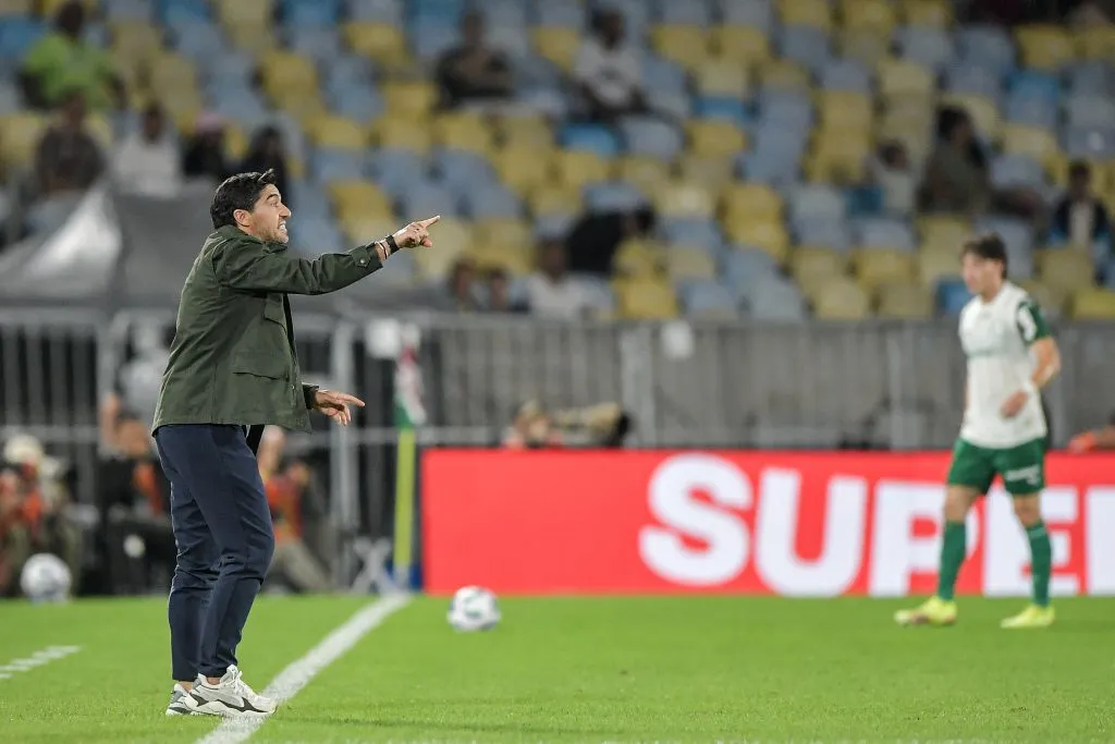 Abel Ferreira técnico do Palmeiras durante partida contra o Fluminense no Maracana pelo campeonato Brasileiro A 2025. Foto: Thiago Ribeiro/AGIF