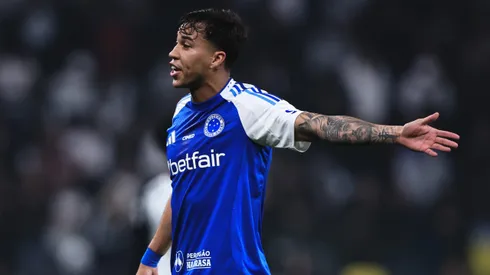 Kaio Jorge jogador do Cruzeiro durante partida contra o Corinthians no estadio Arena Corinthians pelo campeonato Brasileiro A 2025. Foto: Ettore Chiereguini/AGIF