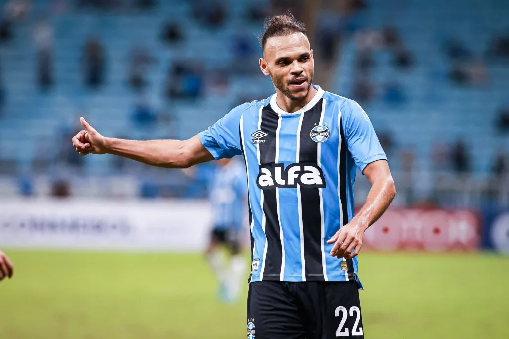 Braithwaite atuando pelo Grêmio -Foto: Maxi Franzoi/AGIF