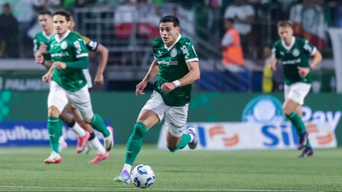Sosa jogador do Palmeiras durante partida contra o Atletico-MG no estadio Arena Allianz Parque pelo campeonato Brasileiro A 2025.