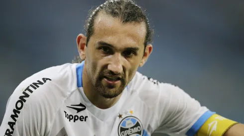 Hernan Barcos do Gremio durante partida no Estadio Maracana pelo Campeonato Brasileiro A 2014 -