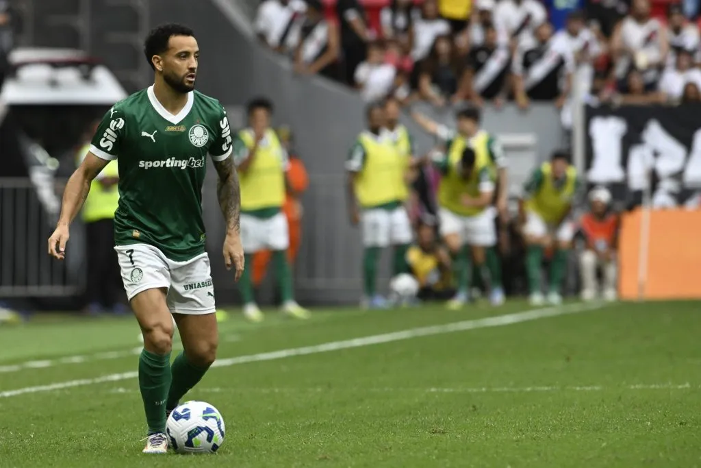 Felipe Anderson jogador do Palmeiras durante partida contra o Vasco – . Foto: Mateus Bonomi/AGIF