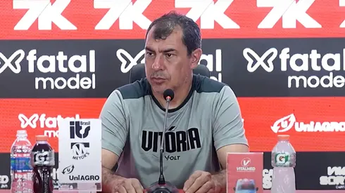 Fábio Carille, técnico do Vitória. Foto: reprodução / TV Vitória