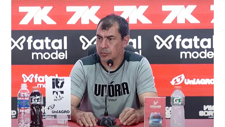 Fábio Carille, técnico do Vitória. Foto: reprodução / TV Vitória
