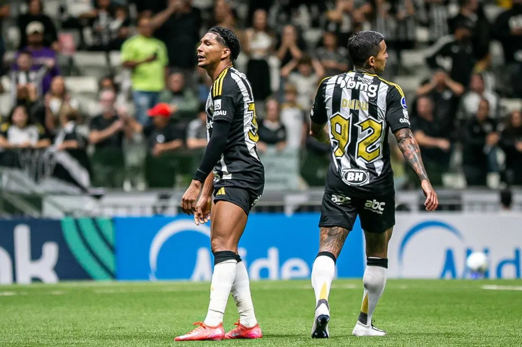 Rony jogador do Atletico-MG durante partida contra o Atletico Bucamaranga no estadio Arena MRV pelo campeonato Copa Sul-americana 2025. Foto: Fernando Moreno/AGIF