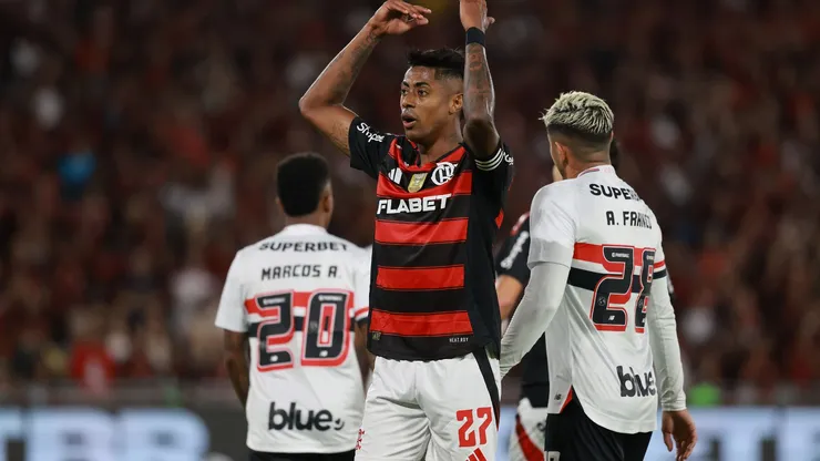 Bruno Henrique, atacante do Flamengo (4). Foto: Wagner Meier/Getty Images