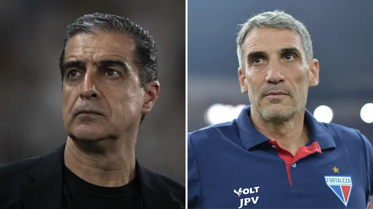 Foto 1: Jorge Rodrigues/AGIF /Foto 2: Thiago Ribeiro/AGIF - Renato Paiva e Vojvoda, atual treinador do Fortaleza e ex.