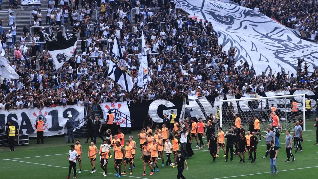 Treino aberto do Corinthians na Neo Química Arena. Foto: Ettore Chiereguini/AGIF