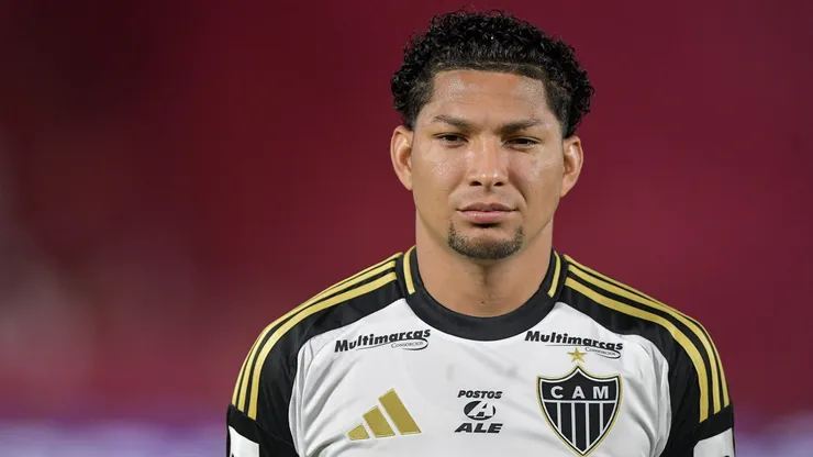 Rony jogador do Atletico-MG durante partida contra o Flamengo no estadio Maracana pelo campeonato Brasileiro A 2025.
