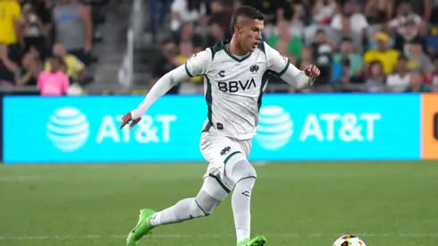 Nelson Deossa #5 of the LIGA MX All-Stars dribbles the ball during the second half of the MLS All-Star Game against the MLS All-Stars at Lower.com Field on July 24, 2024 in Columbus, Ohio.