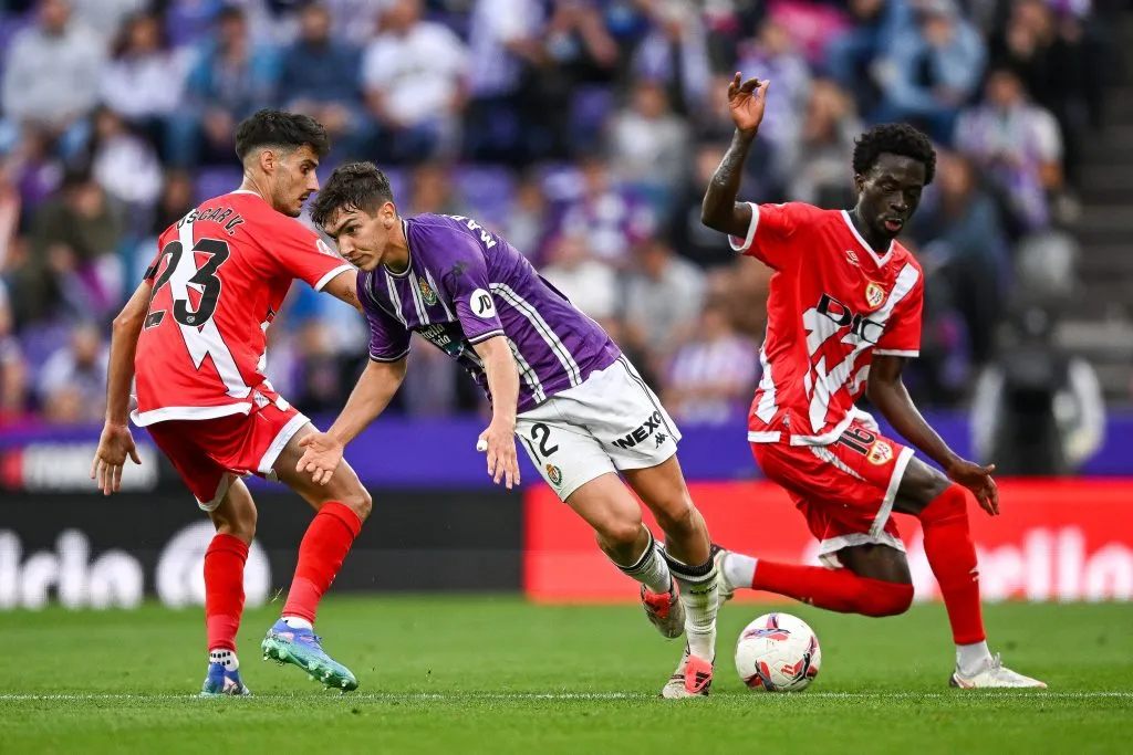 Mario Martín durante partida entre Real Valladolid e Rayo Vallecano na La Liga 2024/25. (Photo by Octavio Passos/Getty Images)