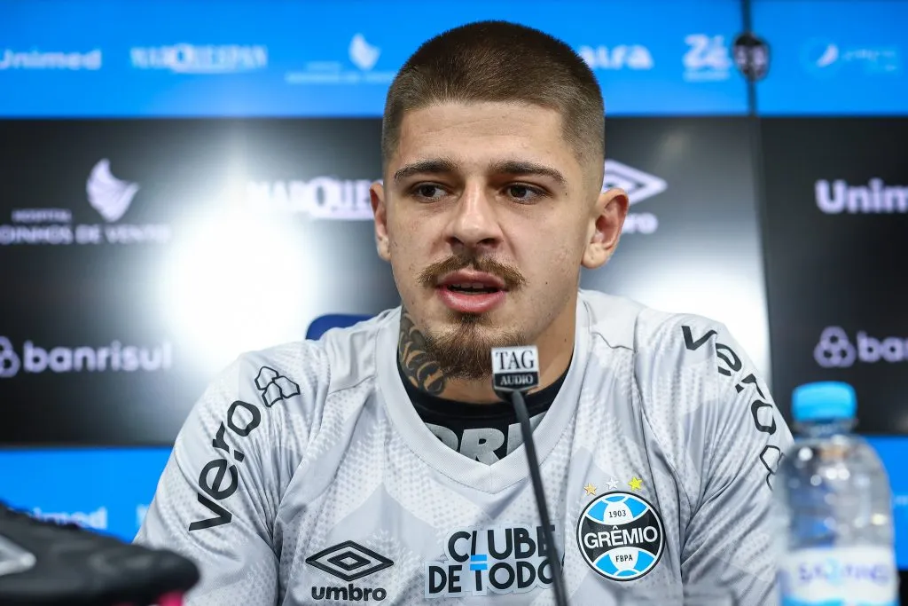 Jorge teve lesão detectada –&nbsp;Foto: Lucas Uebel/GREMIO FBPA.