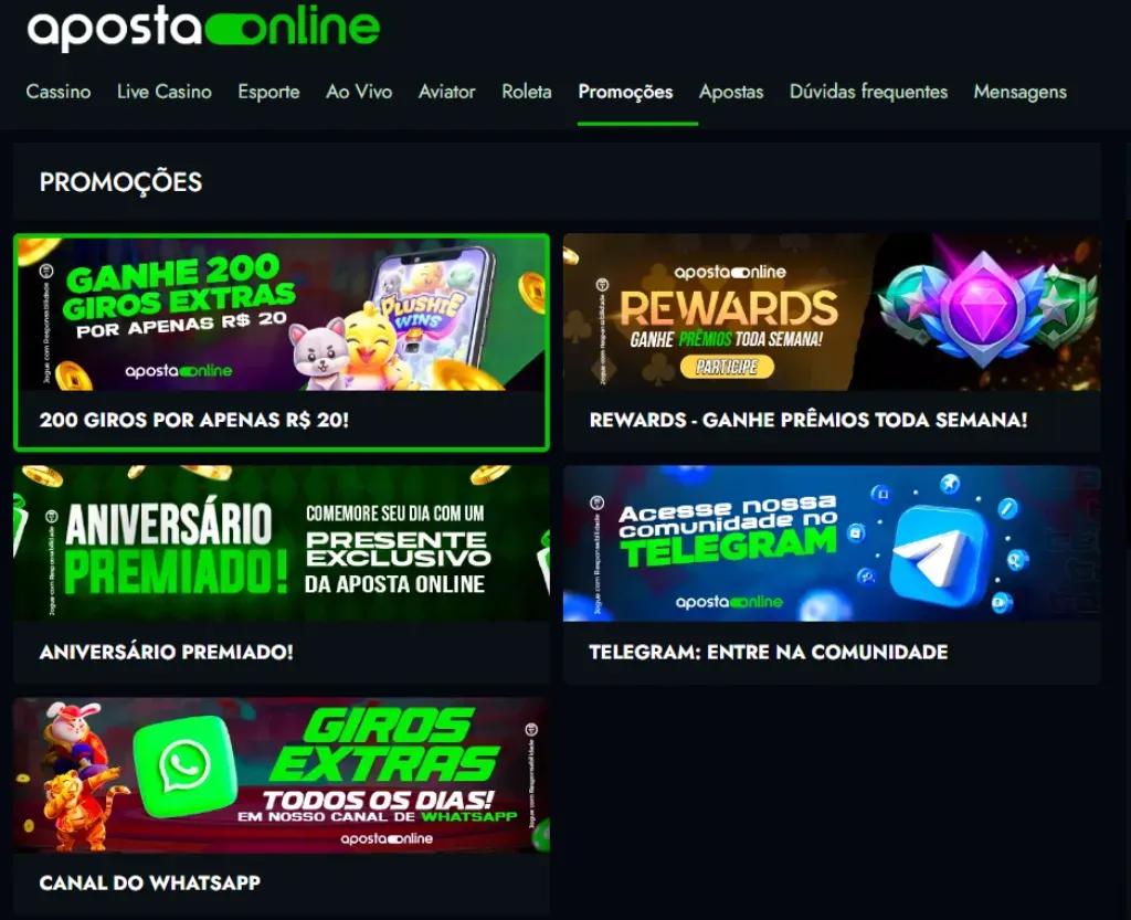 Aposta Online Promoções