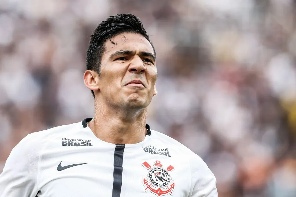 SP – Sao Paulo – 27/01/2018 – Paulista 2018, Corinthians X Sao Paulo – Balbuena jogador do Corinthians comemora seu gol, o segundo do Corinthians durante partida contra o Sao Paulo no estadio Pacaembu pelo campeonato Paulista 2018. Foto: Marcello Zambrana/AGIF