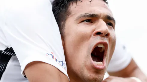 Balbuena jogador do Corinthians comemora seu gol, o segundo do Corinthians durante partida contra o Sao Paulo no estadio Pacaembu pelo campeonato Paulista 2018.