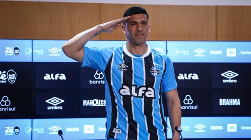 Fabián Balbuena, reforço do Grêmio. FOTO: LUCAS UEBEL/GREMIO FBPA